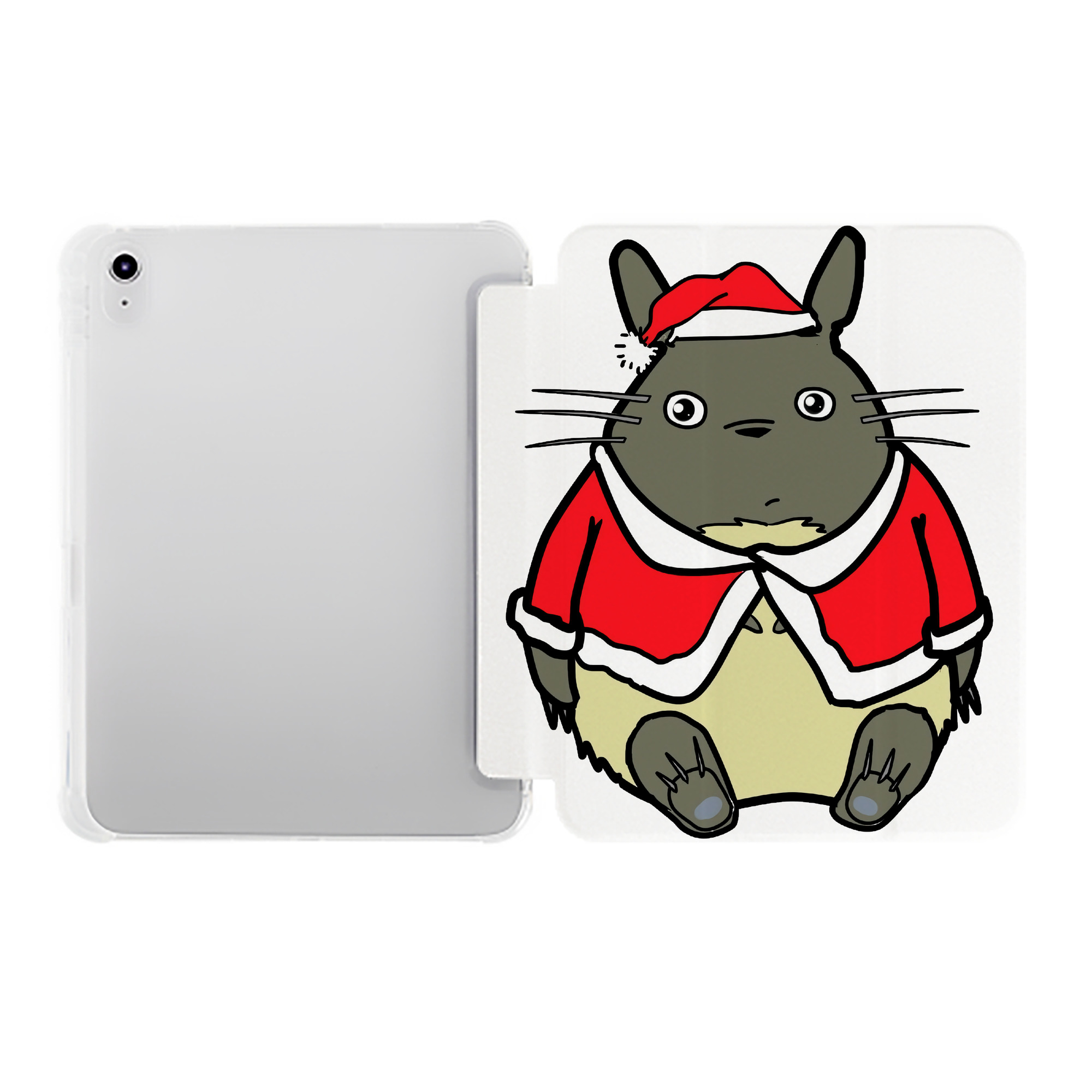 （画像用） となりのトトロ 草壁メイ 草壁サツキ My Neighbor Totoro Satsuki Kusakabe Mei Kusakabe IPad ケース ペン収納付き 三つ折りスタンド PUレザー×シリコン 対応機種9.5/10.5/10.9インチ